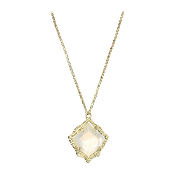 Kendra Scott Gold Kacey Ivory Pearl Necklace - Picture 2 of 7